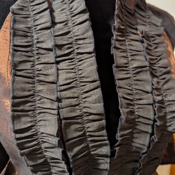 RARE NWT Shrine Hollywood bronze steampunk Gothic full halter evening gown - Picture 6 of 10